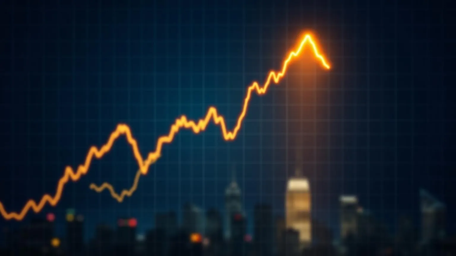 ניתוח מדד S&P 500 - גרף עולה על רקע קו רקיע